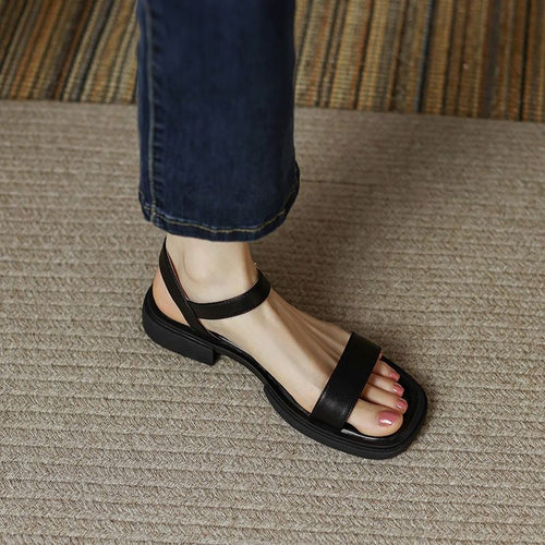 Flat Sandals for Women – Soft Retro Platform Style