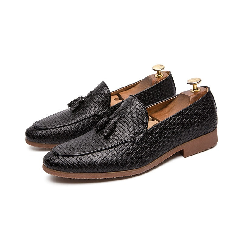 Men's Tassel Loafers – Elegant Textured Upper