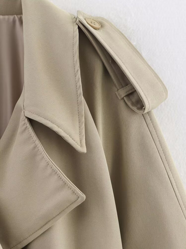 Women's Short Windbreaker Coat – Relaxed Fit