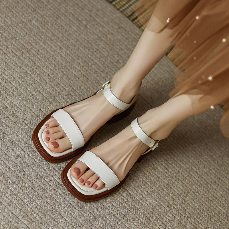 Flat Sandals for Women – Soft Retro Platform Style