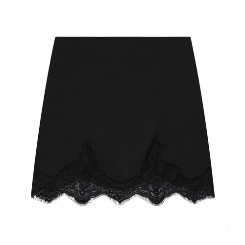 High Waist Mini Skirt for Women – Bodycon Lace Patchwork