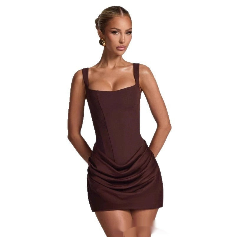 Women's Corset Mini Dress – Sleeveless, Structured Fit for Evening