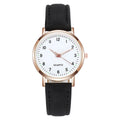 Women's Analog Quartz Watch – Minimalist Alloy Case with Luminous Hands