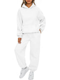 Women's Hooded Loungewear Set - Long Casual Pajamas