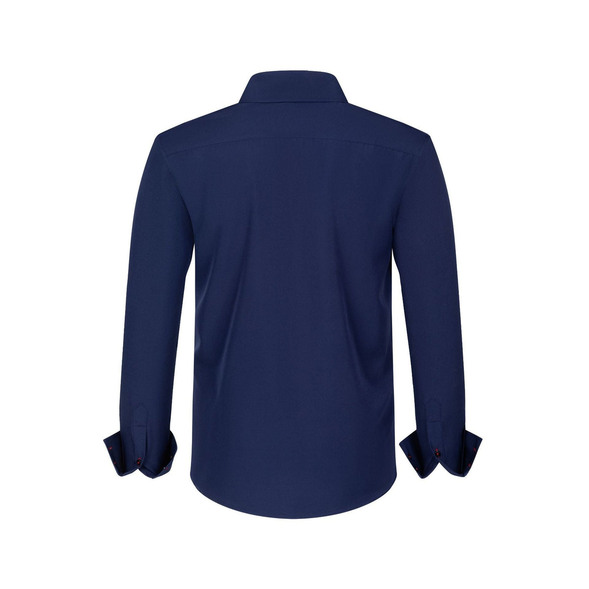 Men’s Tailored Long-Sleeve Shirt – Formal Slim Stretch Fit