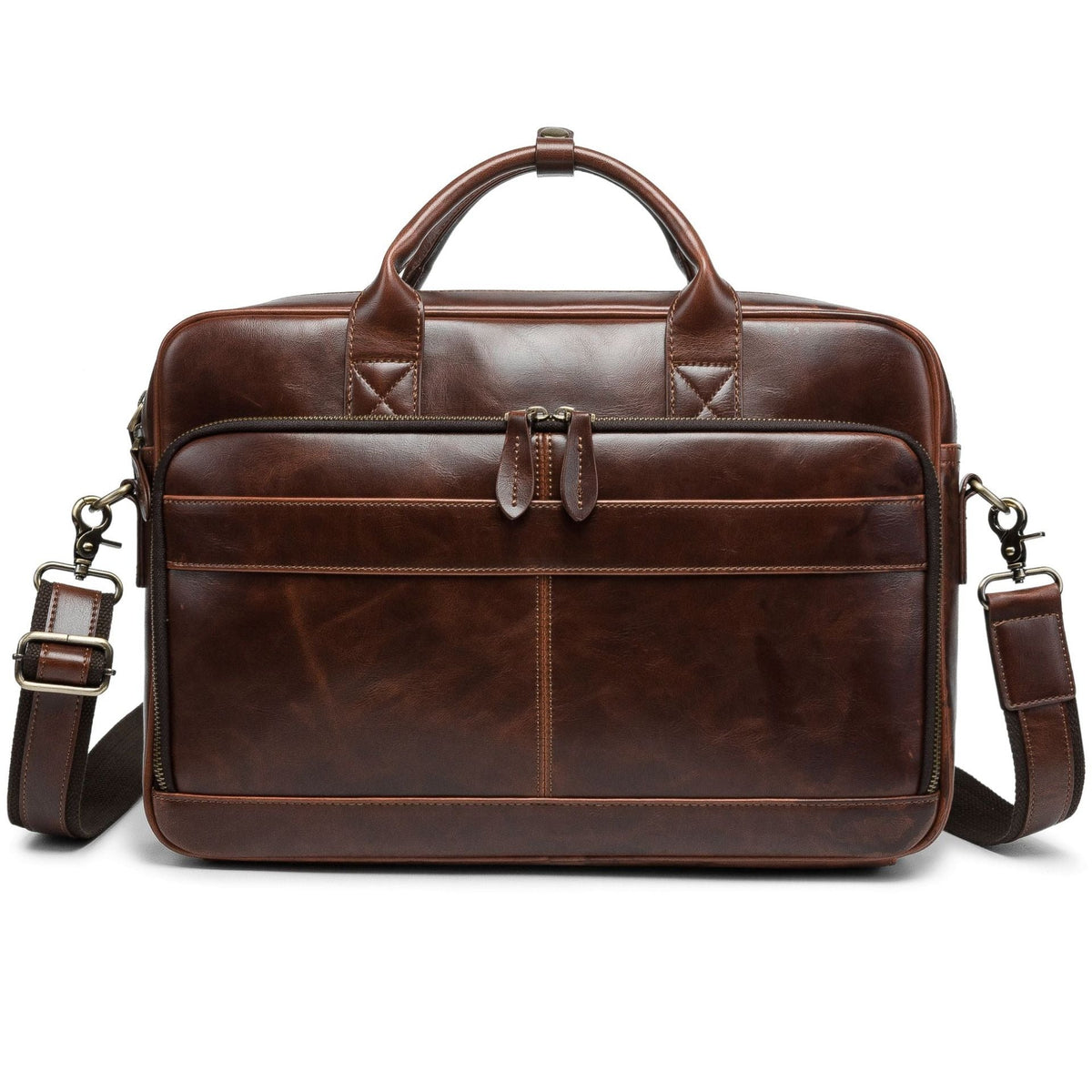 Men's Leather Shoulder Bag – Laptop Bag