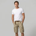 Men's Cotton Shorts – Knee-Length Cut Functional Cargo Style