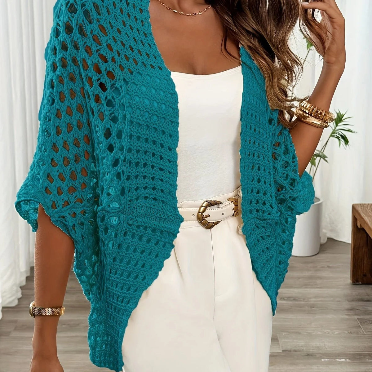 Lightweight Women's Cardigan – Fine Knit for Layering, Modern Fit