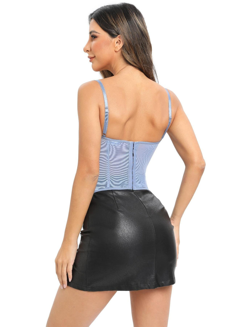 Women's Lace Bustier – Structured Open Back