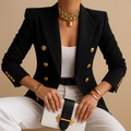 Women's Tailored Blazer – Long Sleeves Structured Slim Fit