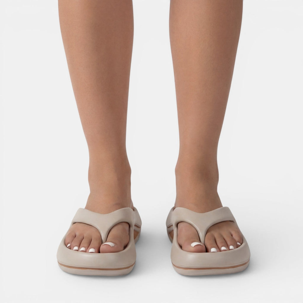 Women's Platform Sandals – Lightweight EVA Construction with Wavy Sole