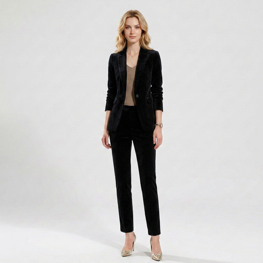Women’s Blazer & Trouser Suit – Slim Stretch Formal Fit