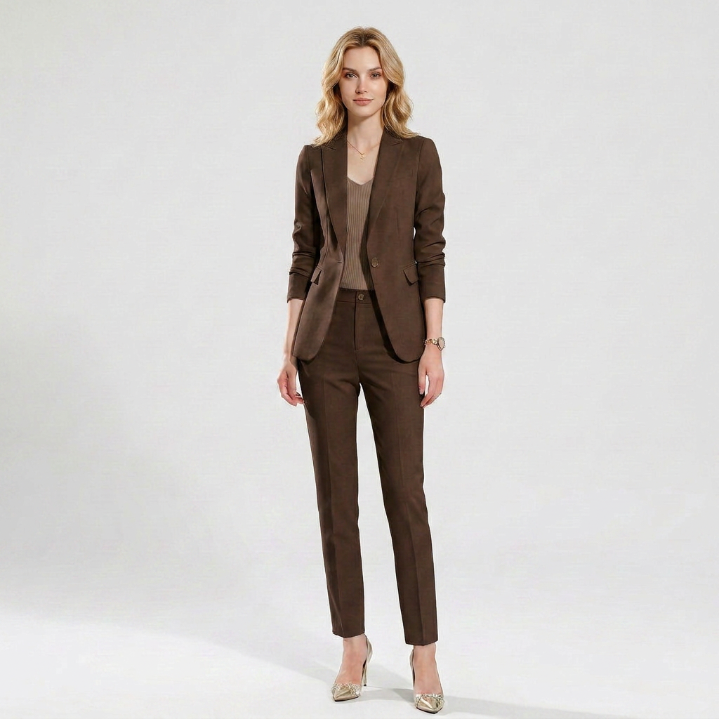 Women’s Blazer & Trouser Suit – Slim Stretch Formal Fit