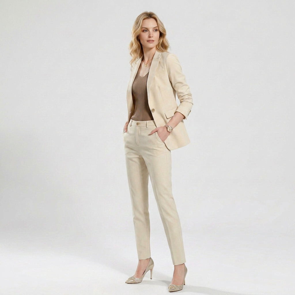 Women’s Blazer & Trouser Suit – Slim Stretch Formal Fit