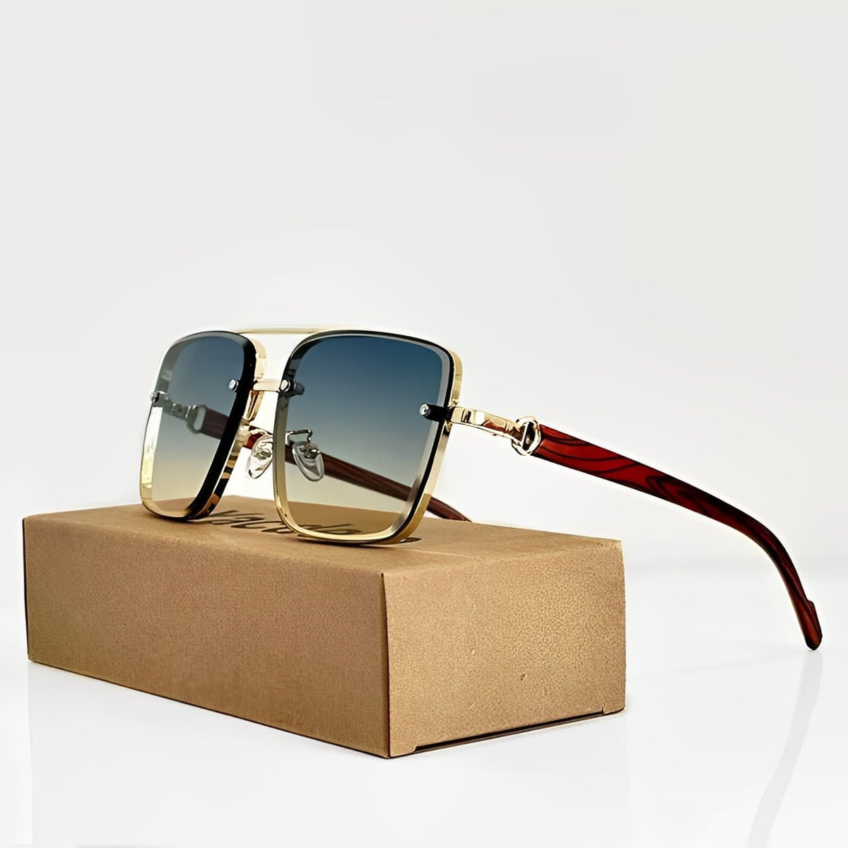 Women's Aviator Sunglasses UV400 – Retro Gradient Lenses