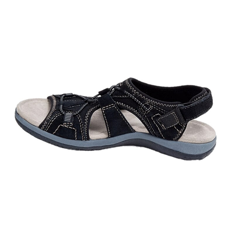 Women's orthopaedic wedge sandals – hook-and-loop cushioned sole