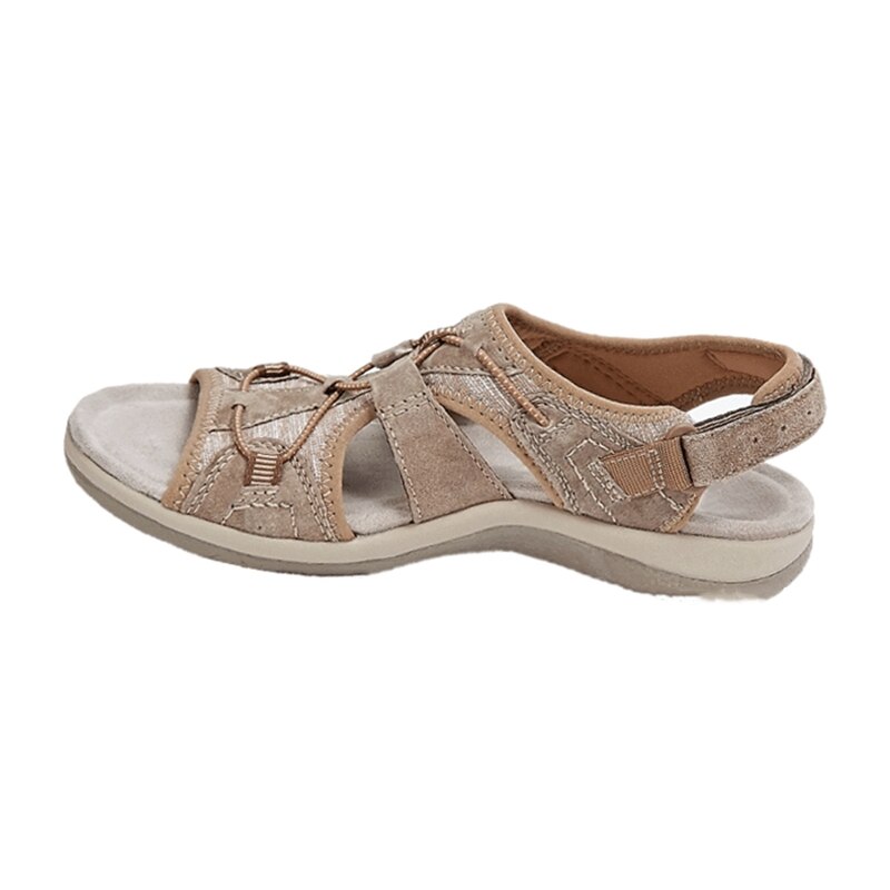 Women's orthopaedic wedge sandals – hook-and-loop cushioned sole
