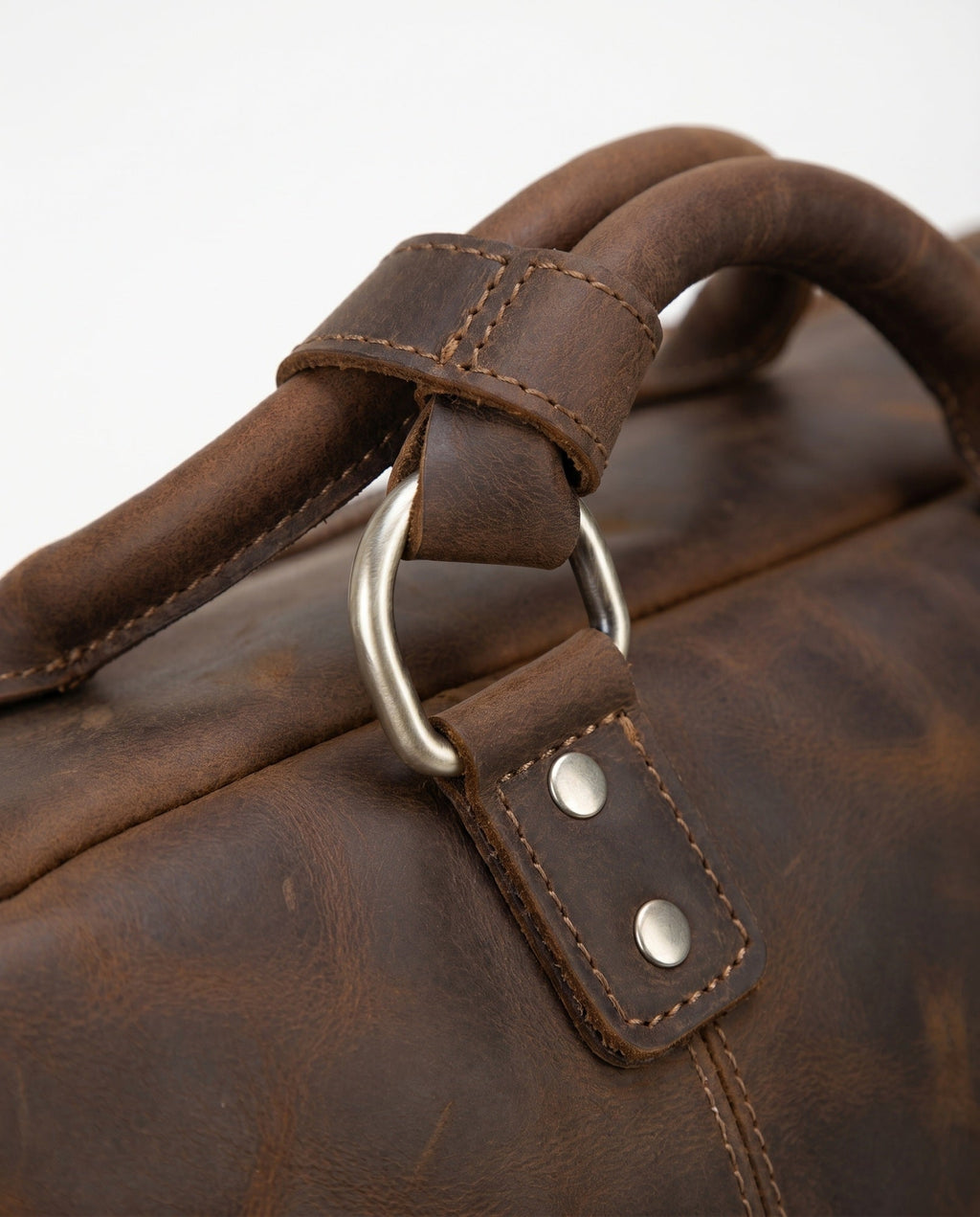 Men's Genuine Leather Travel Bag – Weekend Duffle Bag